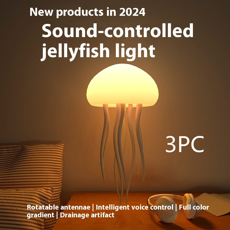 Lampe méduse LED flottante