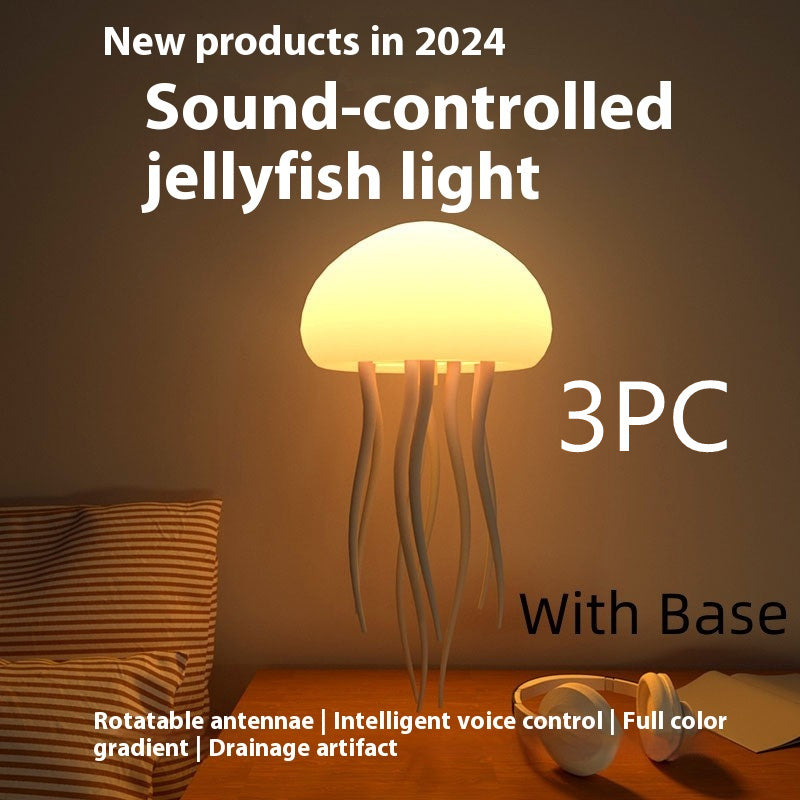 Lampe méduse LED flottante